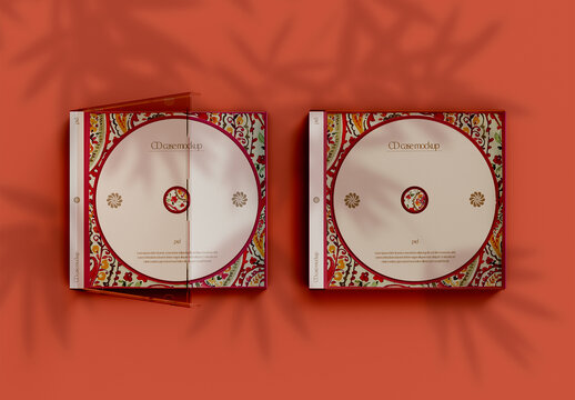 Top View of CD Mockup 
