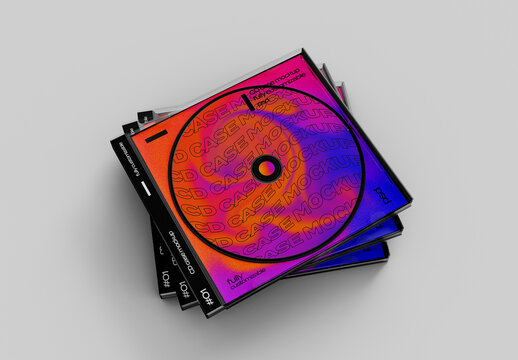 Stacked CD Mockup