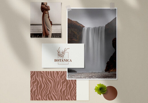 Plantilla predise&ntilde;ada de panel de tendencias natural y org&aacute;nico