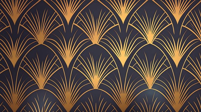 Art Deco wallpaper pattern
