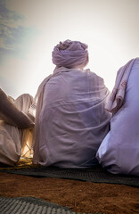 Old man in Sudanese traditional clothes 