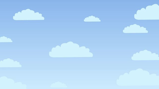 animation of clouds in the sky, animated sky