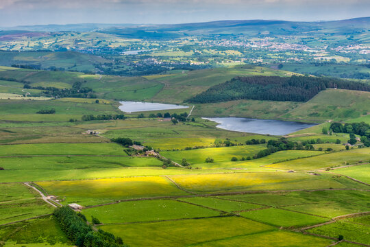 Pendle Hill, Lancashire - View from the top.