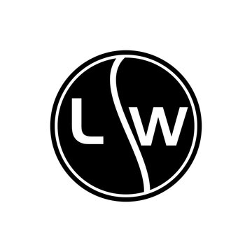LW letter logo design.LW creative initial LW letter logo design. LW creative initials letter logo concept.