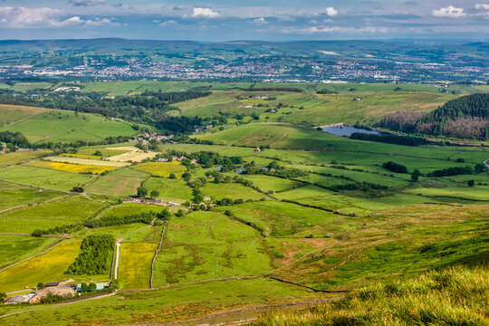 Pendle Hill, Lancashire - View from the top.