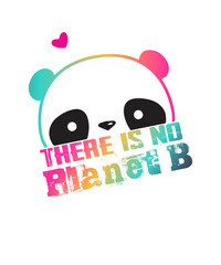 Süßer Panda - There is no Planet B