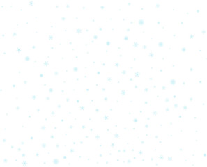 Fototapeta na wymiar Lots of blue snowflakes festive confetti