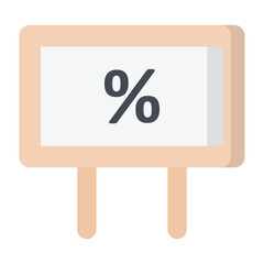 Placard Flat Icon