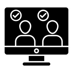 Election Voting Glyph Icon