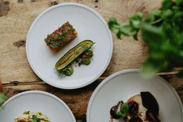 Luxurious salmon meal photography high end 