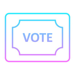 Vote Gradient Icon