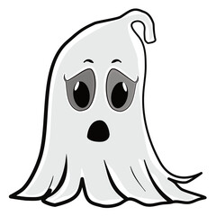sad looking ghost