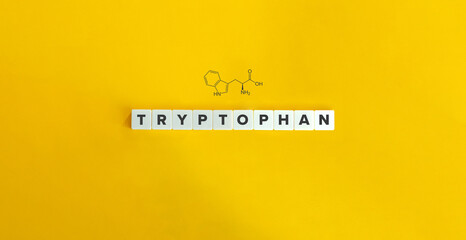 Tryptophan Word and Skeletal Formula.