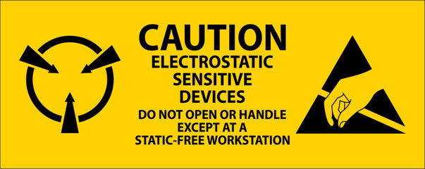 Caution Electrostatic Sensitive Devices
