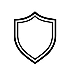 Protection shield vector icon