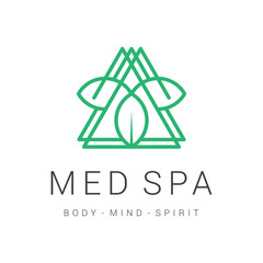 Med spa beauty and fitness logo design