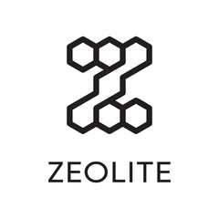 zeolite technology logo design vector