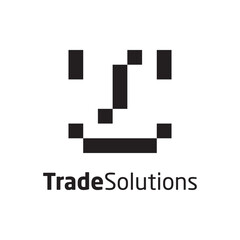 Trade solutions logo design vector