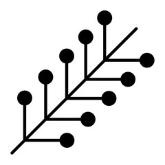 Roots Growth Glyph Icon