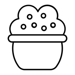 Grass Plant Outline Icon