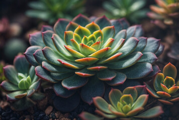 close up of succulent plant