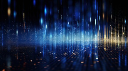 Digital Data Universe, Streams of Binary Code and Data Visualization