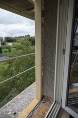 Insulation glued to the outer part of the boom.
