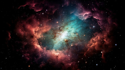 space galaxy background with stars and nebula