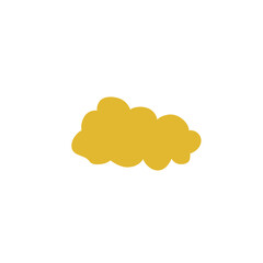 Vector Golden Clouds