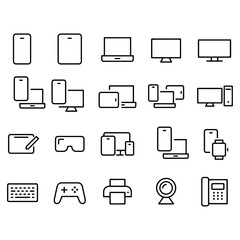 Devices Icons vector design