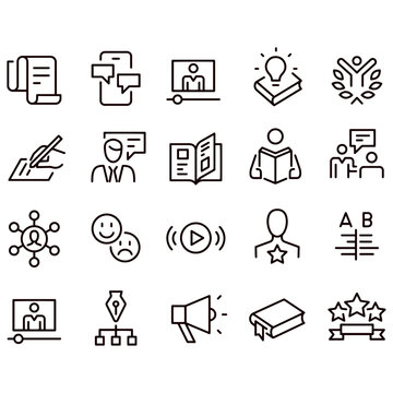 Storytelling Icons vector design 