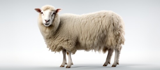 white sheep made of thick wool