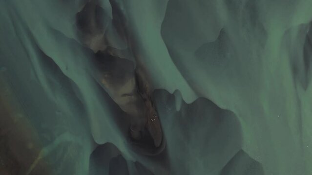 braided river in iceland