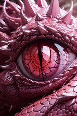 pink and white dragon eye