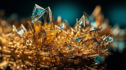 Sparkling Festive Delight: Celebrate the Holidays with Glowing Christmas Tree Decorations and Ornaments, generative AI