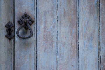 Fototapeta premium old wooden church door