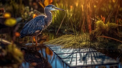 Graceful Winged Beauties: Exploring the Majestic World of Water Birds, generative AI