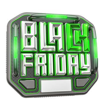 Selo 3D  Render Black Friday