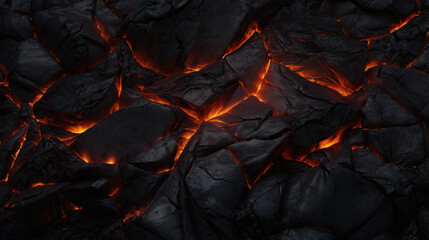 Volcanic magma lava texture - obrazy, fototapety, plakaty