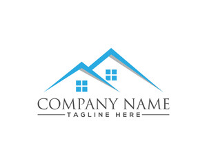 Creative Home Property Top Roof Logo Design Concept. Modern Home, House, Property, Building, Real Estate and Realty Vector Icon.