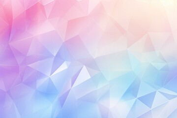 Geometric background with holographic pastel tones and abstract design. Generative AI - obrazy, fototapety, plakaty