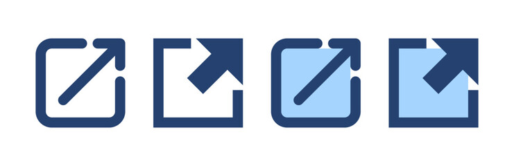 External link icon vector. link sign and symbol. hyperlink symbol