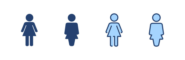 Female icon vector. woman sign and symbol