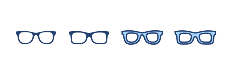 Glasses icon vector. Glasses sign and symbol