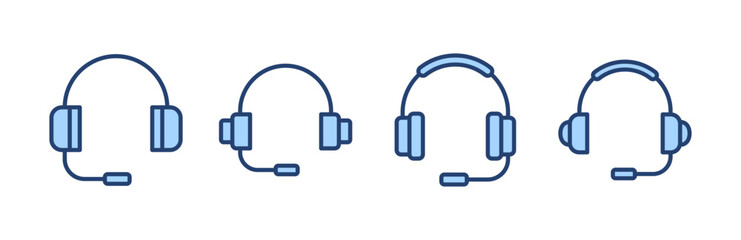 Headphone icon vector. Headvector sign and symbol