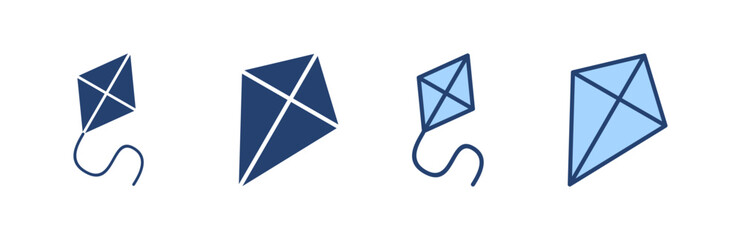 Kite icon vector. kite sign and symbol
