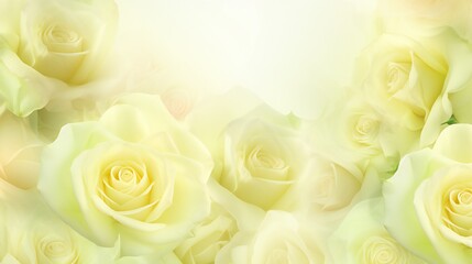 yellow roses background with copy space