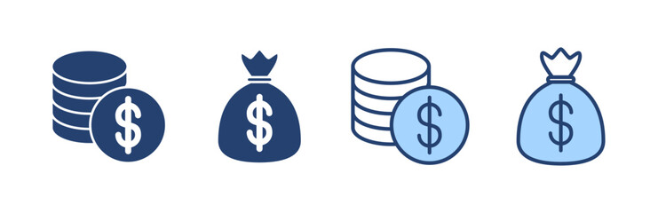Money icon vector. Money sign and symbol