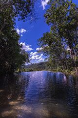 paisagem natural na cidade de Bodoquena, Estado do Mato Grosso do Sul, Brasil