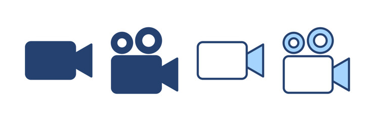 Video icon vector. video camera sign and symbol. movie sign. cinema